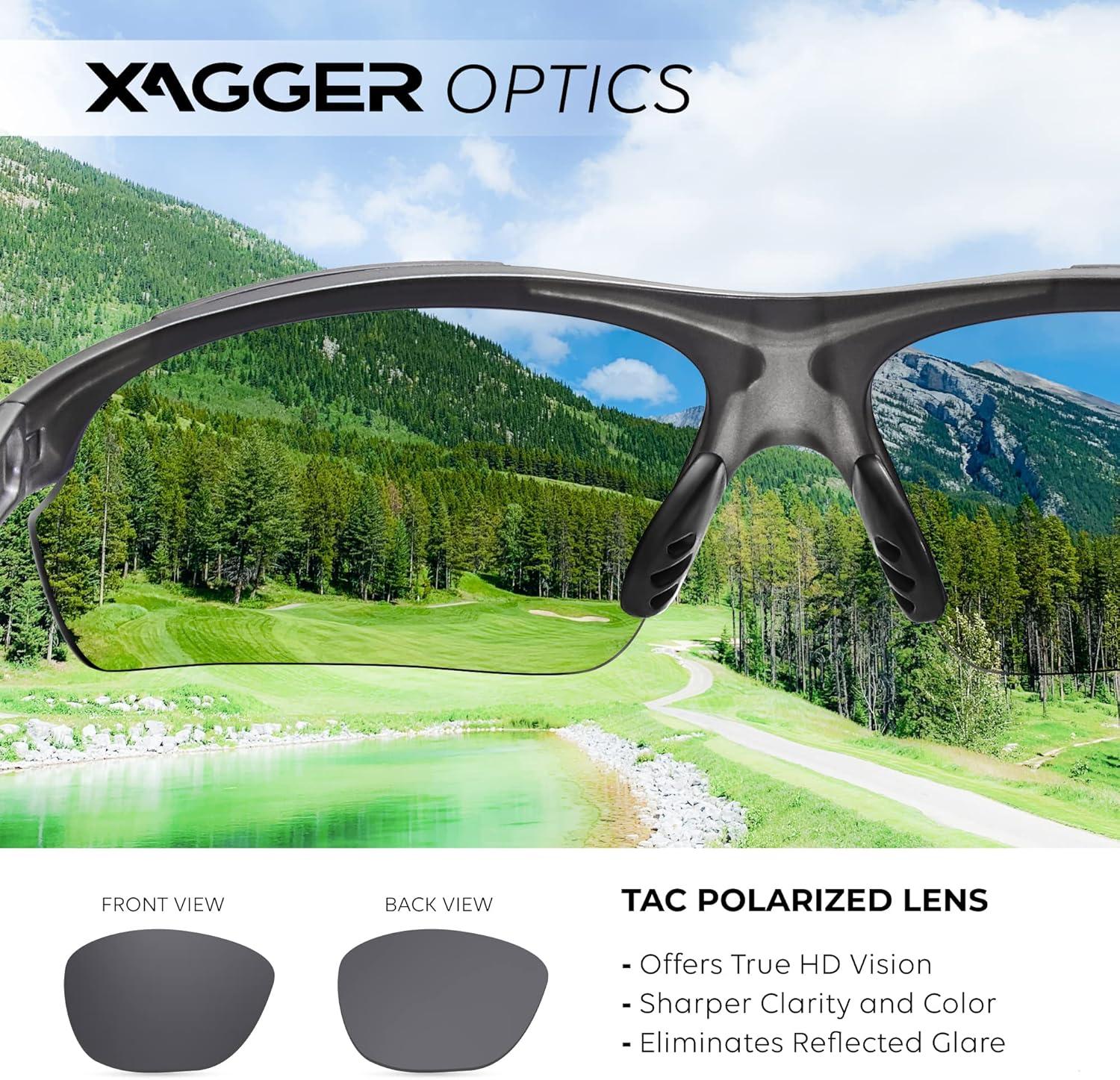 imageXagger Polarized Sports Sunglasses for Men Women Wrap Around UV400 Running Baseball Softball Cycling Driving GlassesTransparent Gray  Smoke