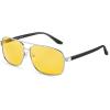 Silver - Matte Gray Temples | Yellow